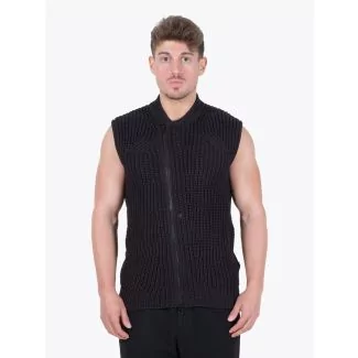 Stone Island Shadow Project 506A4 Asym Vest Black Front