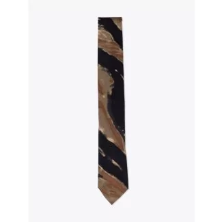 The Hill-Side Pointed Tie Cotton Ripstop Bleeding Tiger Camo