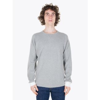 Universal Works Raglan Sweatshirt Waffle Grey Full View