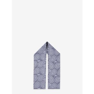 Universal Works Rayon Paisley Ascot Scarf Slate