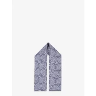Universal Works Rayon Paisley Ascot Scarf Slate
