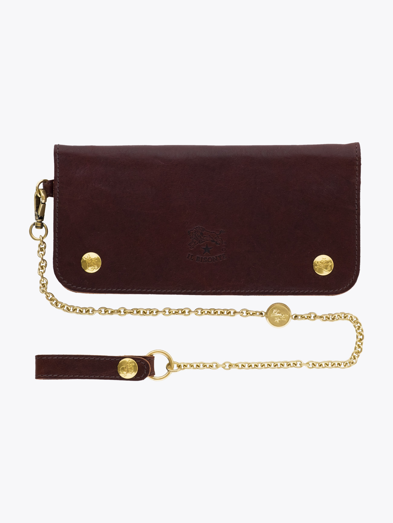 Il Bisonte C0486 Leather Chain-Wallet Brown - 30% Off