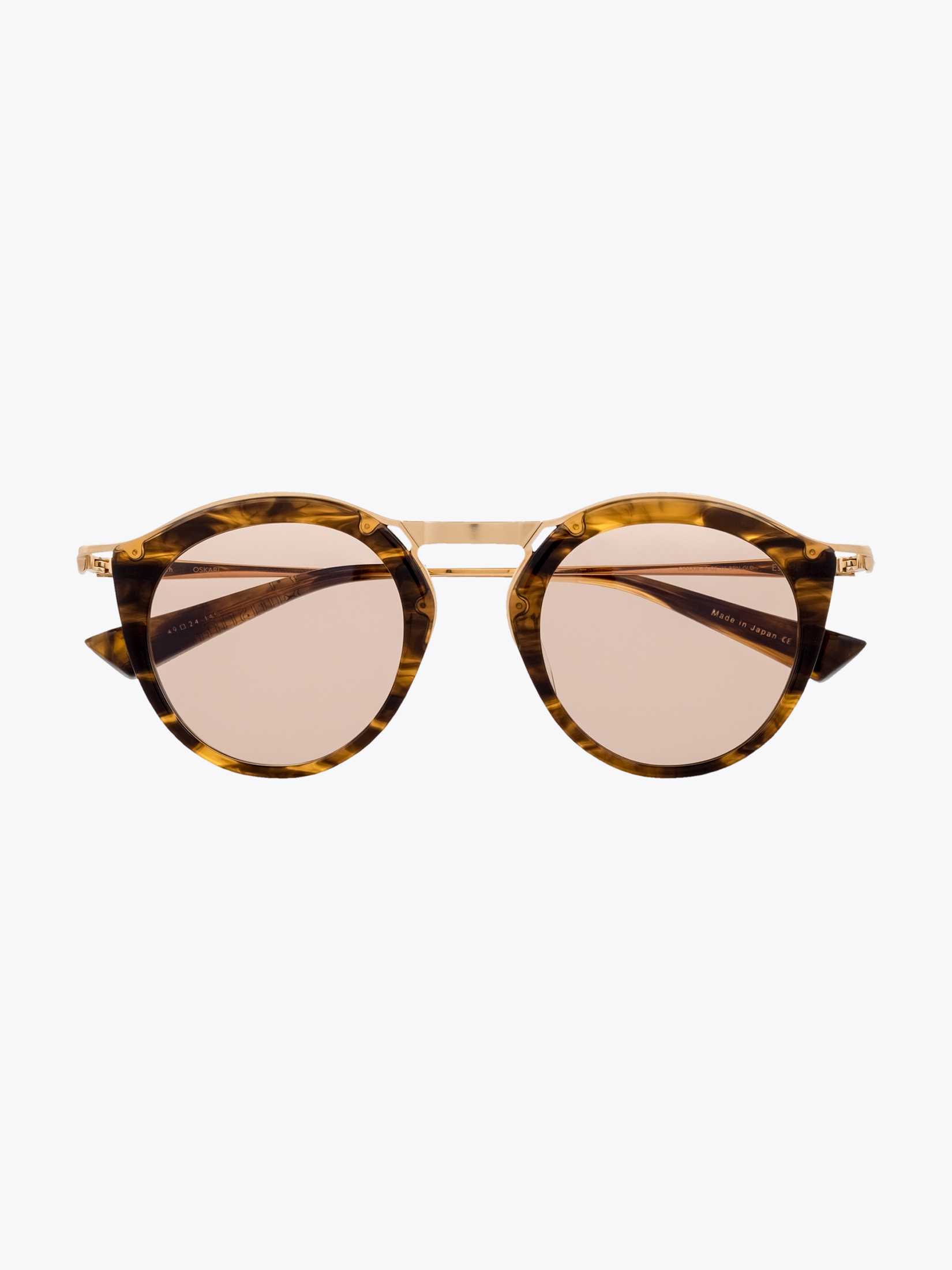 CHRISTIAN ROTH — Oskari Brown / Gold Sunglasses
