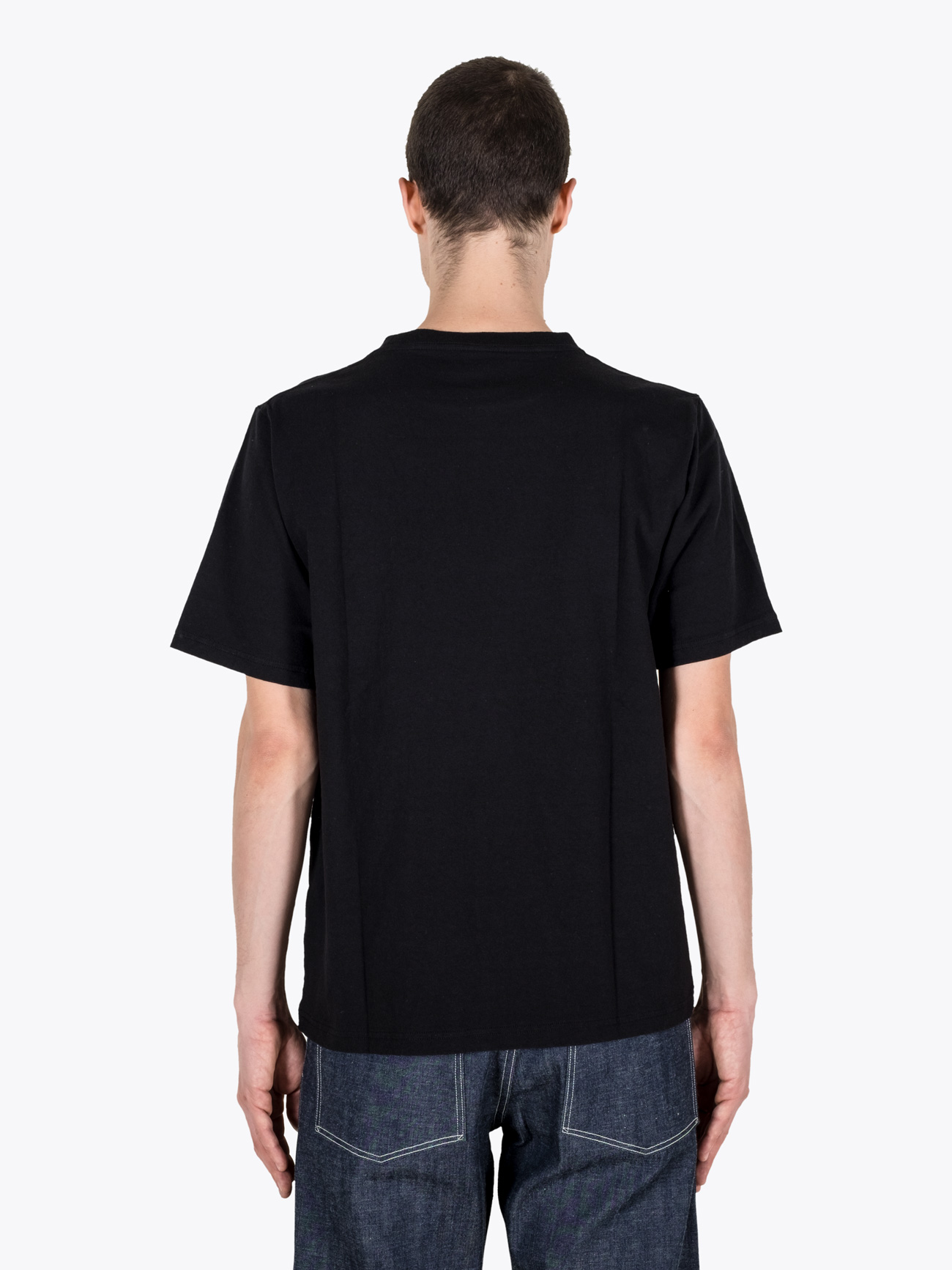 Buy Jackman Pocket T-Shirt Black | Japanese Cotton