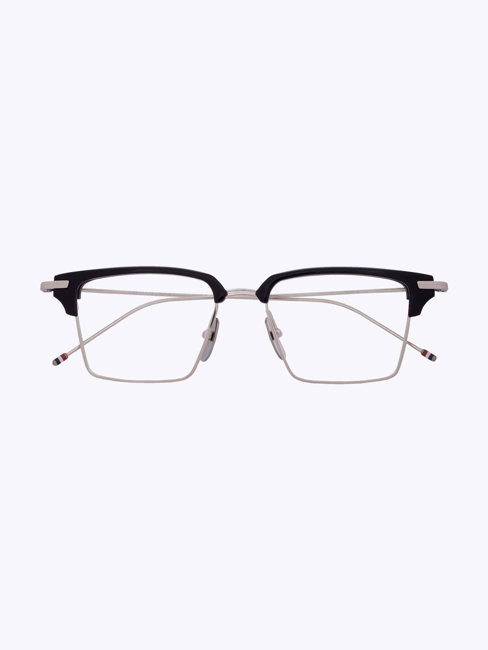 【送料&関税込】Thom Browne Square Frame Glasses - Unisex Thom Browne Square Eyeglasses TBX909-49-03 Navy Blue Metal