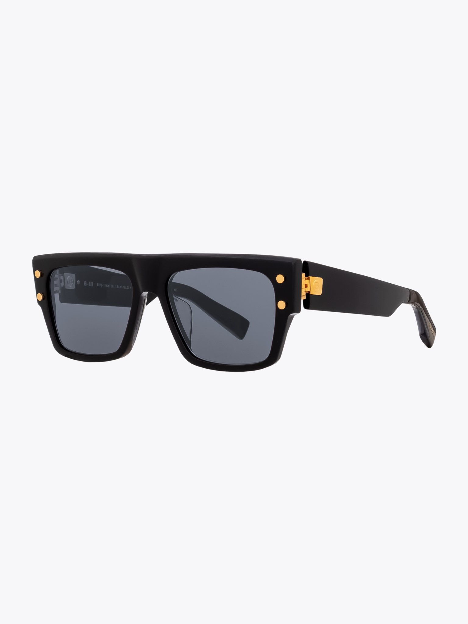 BALMAIN EYEWEAR — B-III Square Black Sunglasses